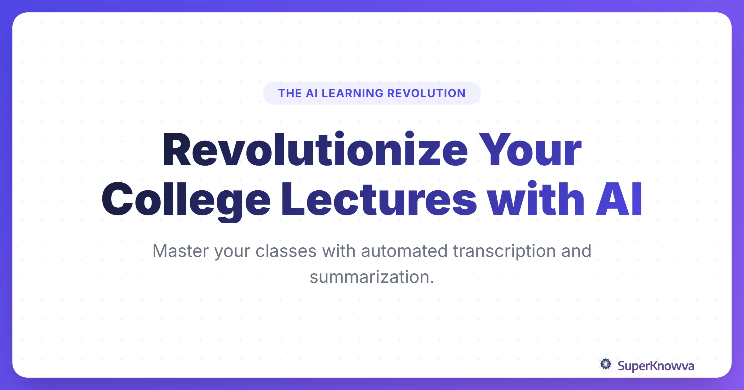 A title card for the ultimate guide to AI note taking for college students.