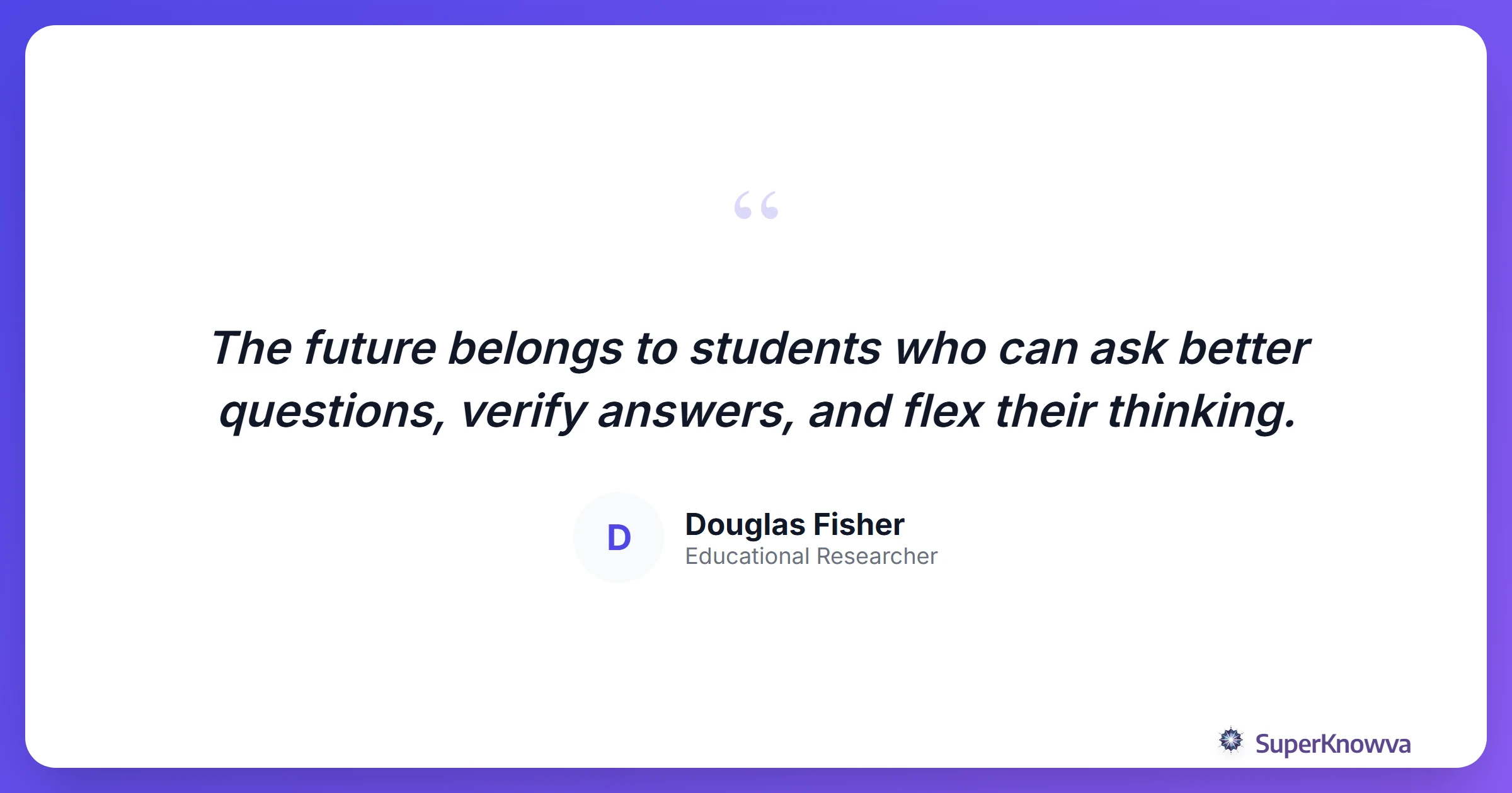 A quote card about the importance of human judgment in AI.