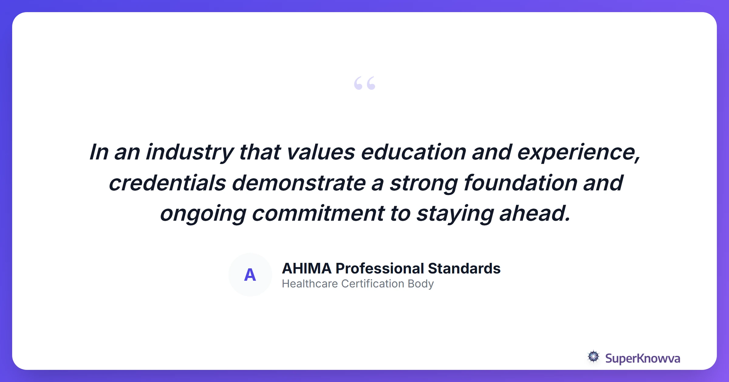 Quote card regarding the value of ongoing professional development.