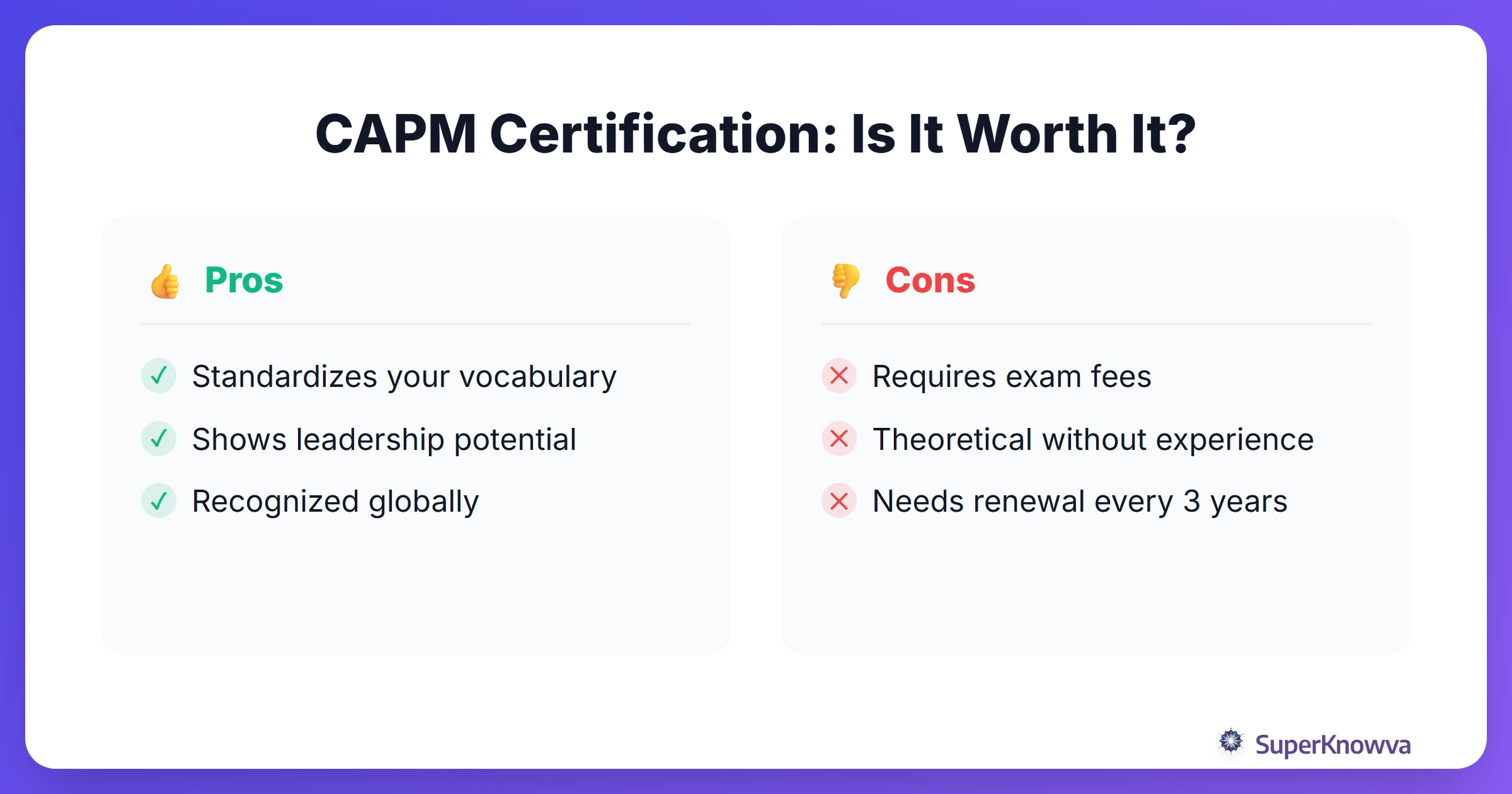 Pros and cons of getting a project management certification early.