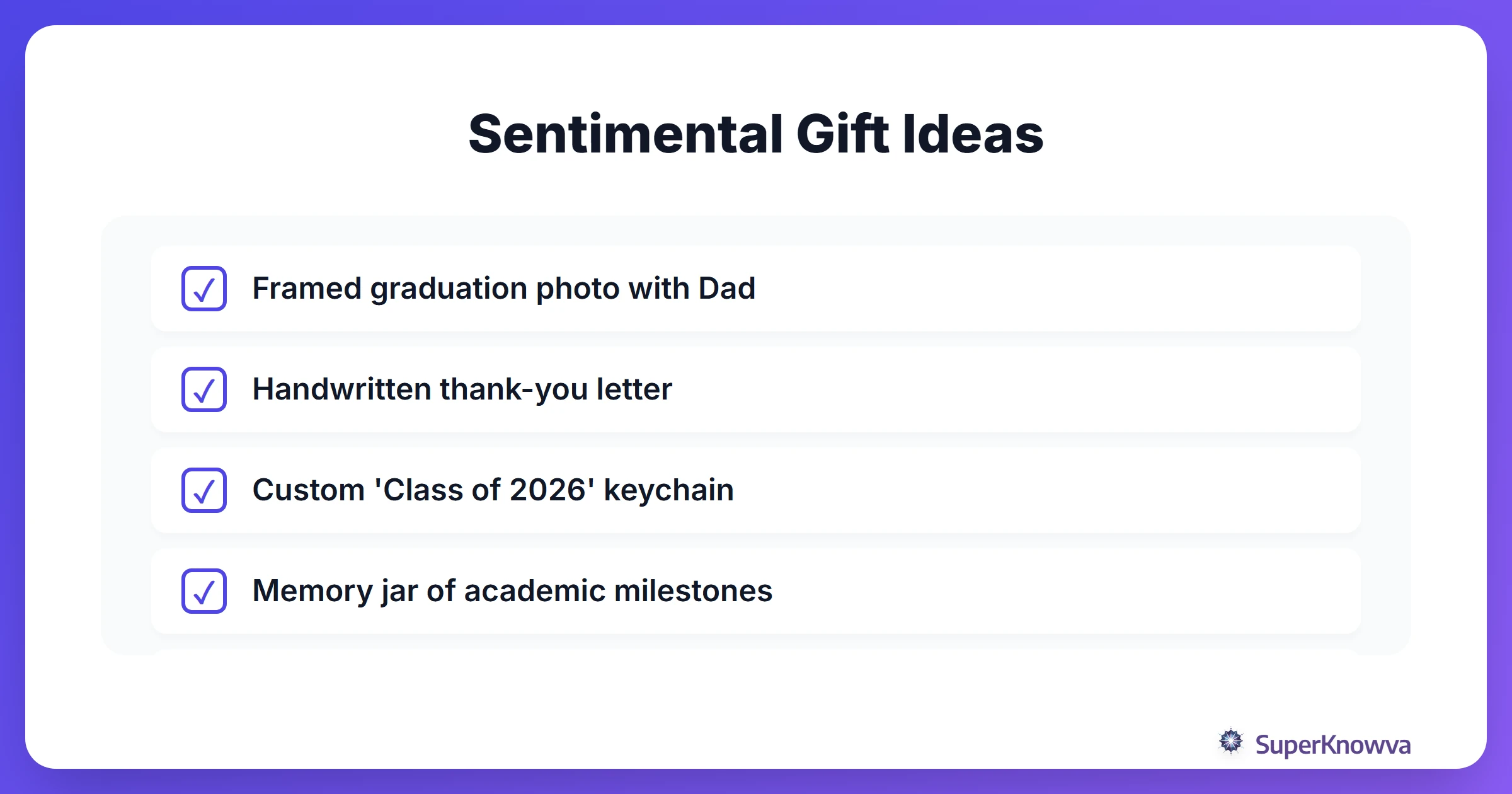 A checklist of sentimental Father's Day gift ideas