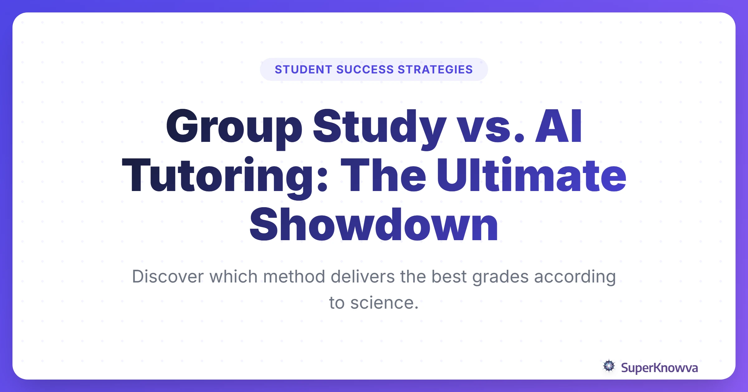 A comparison graphic between students in a group and a student using an AI tutor.