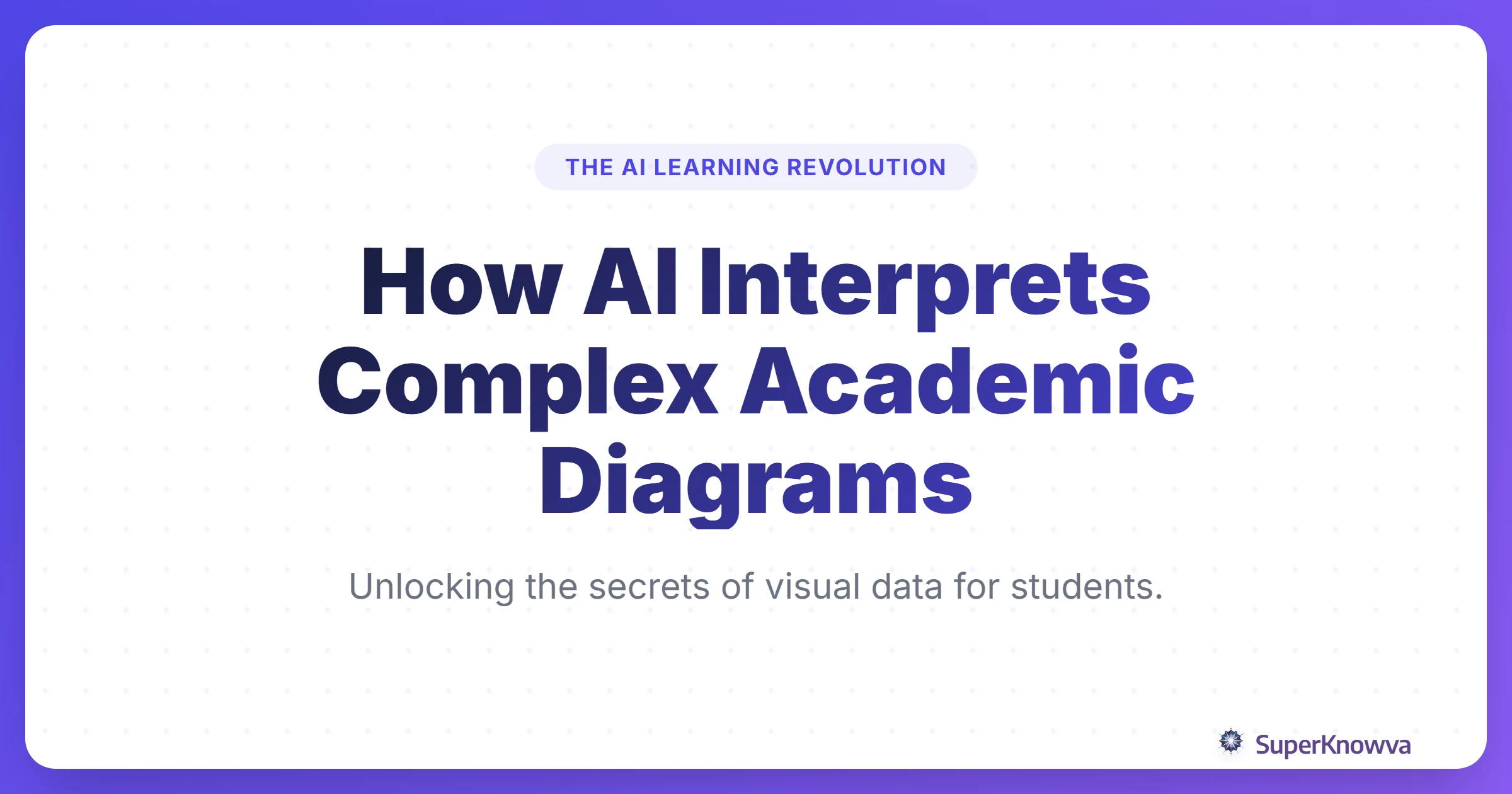 Title card for AI Diagram Recognition showing a neural network analyzing a complex flowchart.