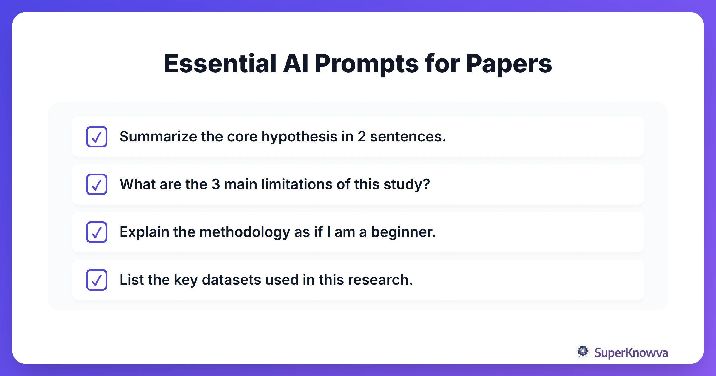 Essential AI Prompts for Papers