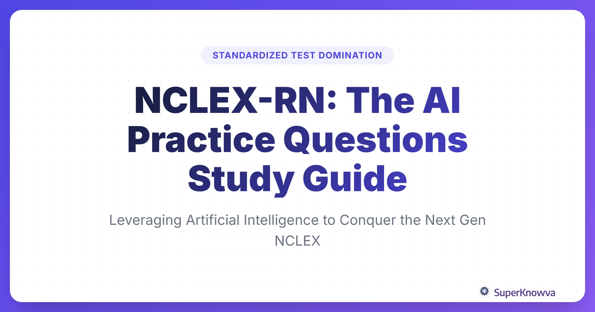 NCLEX-RN AI Practice Questions Study Guide Title Card