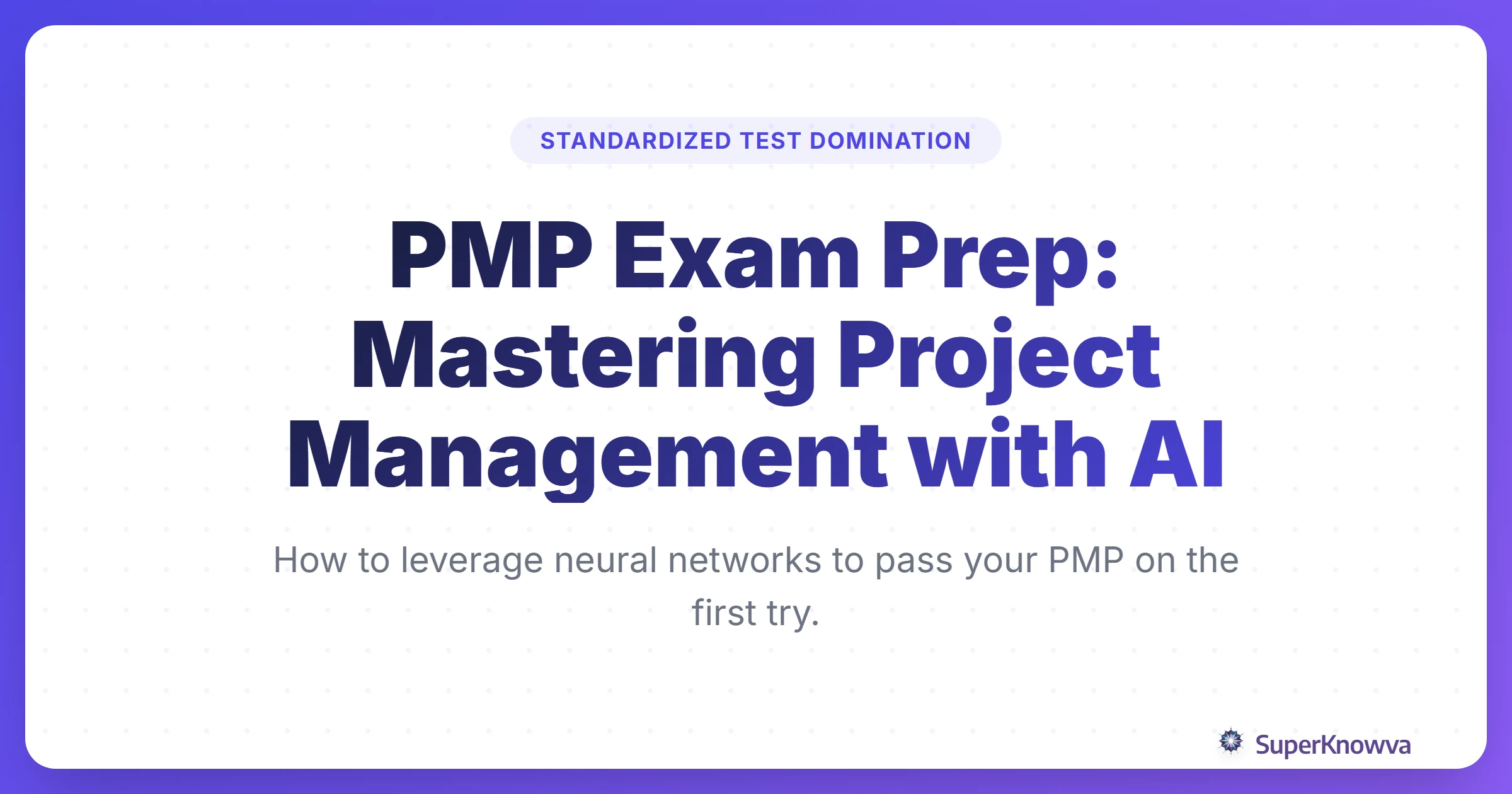 PMP Exam Prep with AI Title Card