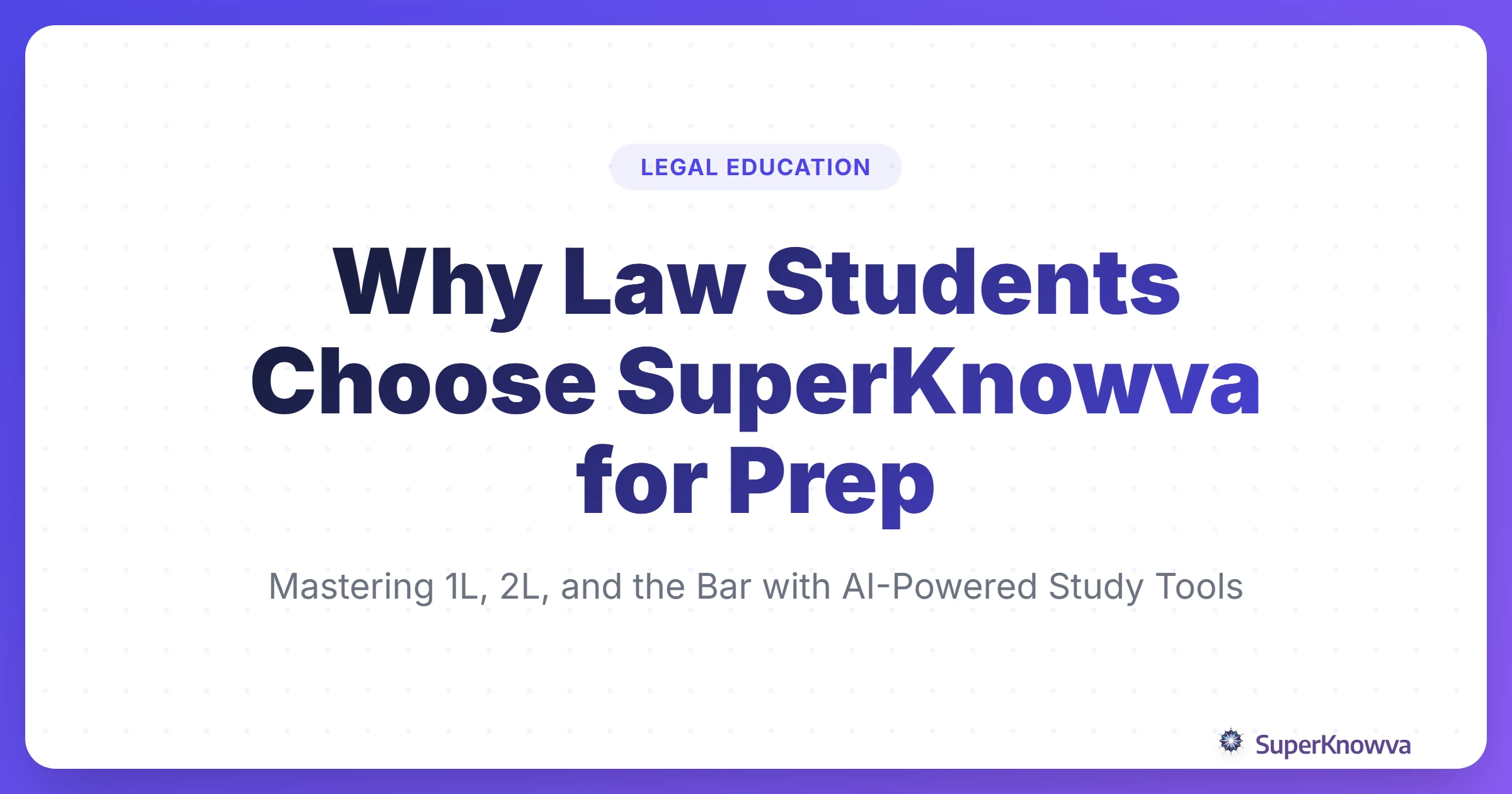 Title card for AI for law students guide featuring a gavel and digital book icon.